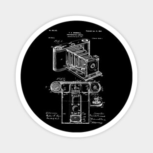 Photographic Camera Patent / Camera Blueprint / Camera Patent Illustration Magnet